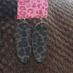 Custom leather earrings
